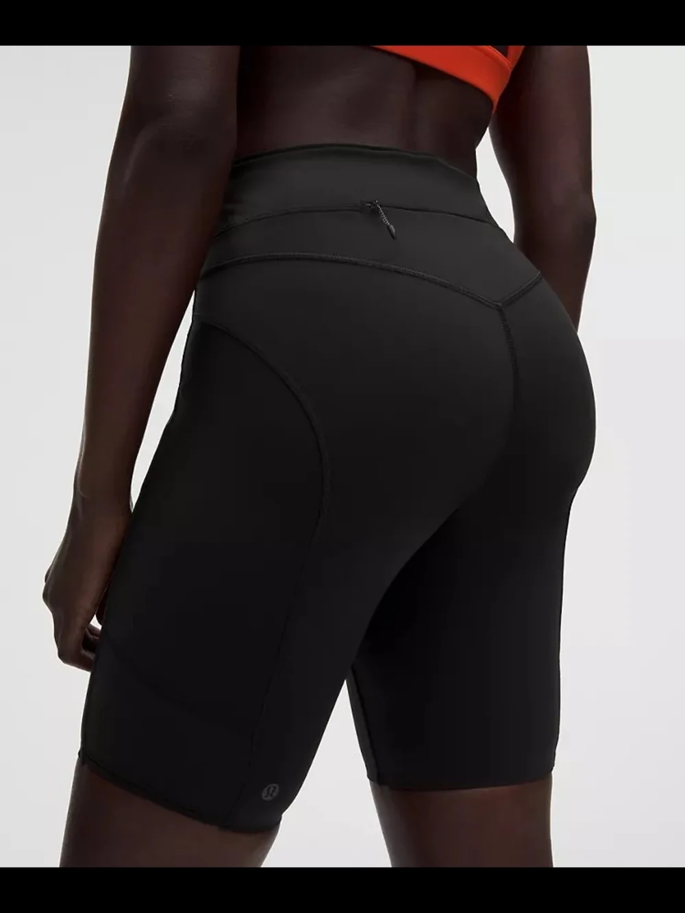 lululemon athletica Black High-Rise Bike Shorts with Zip Pocket